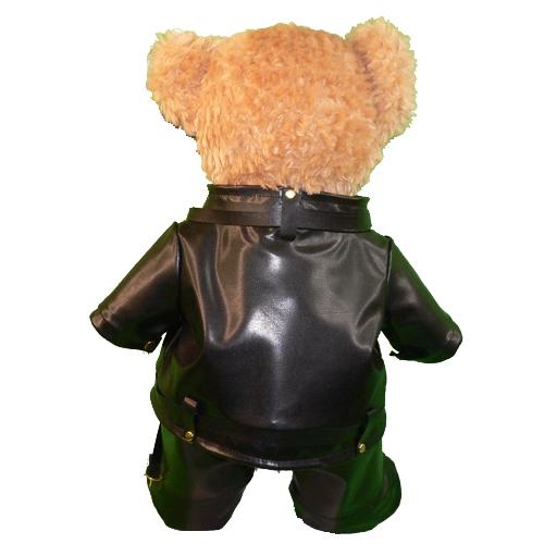 ぬいぐるみ ダッフィー 服 コスチューム 革ジャン ジャンパー 合皮