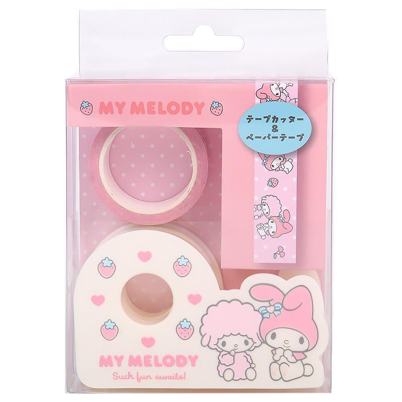 マイメロディ テープカッター&ペーパーテープ セット 身の回り雑貨