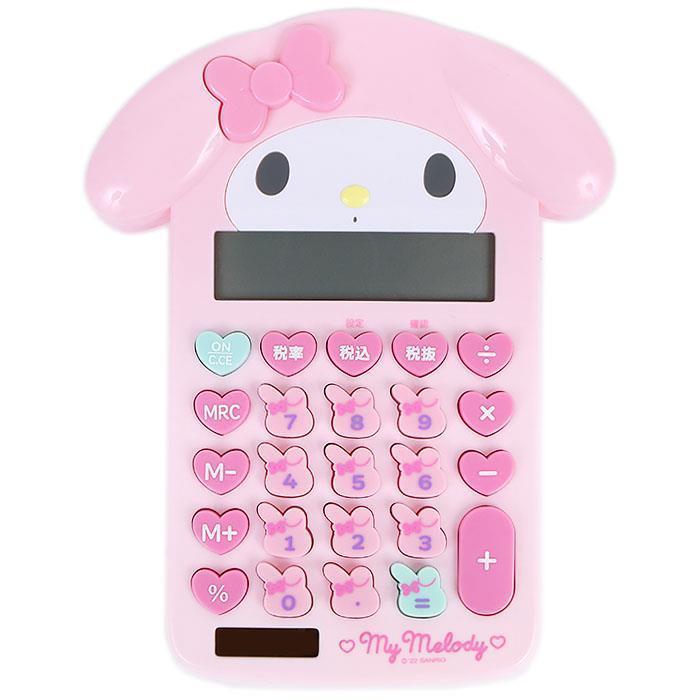 マイメロディ 電卓 フェイス形キー電卓 12桁表示 サンリオ sanrio