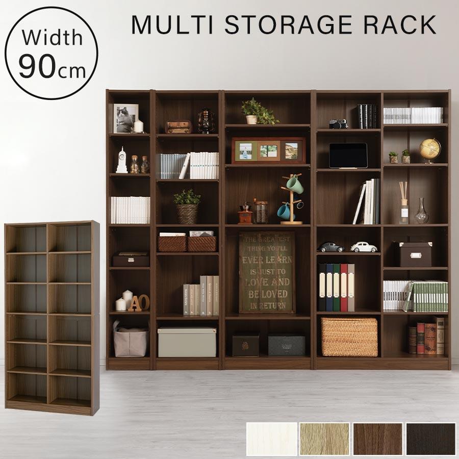 ぼん家具 カラーボックス 本棚 収納棚 おしゃれ コミック 漫画 幅90