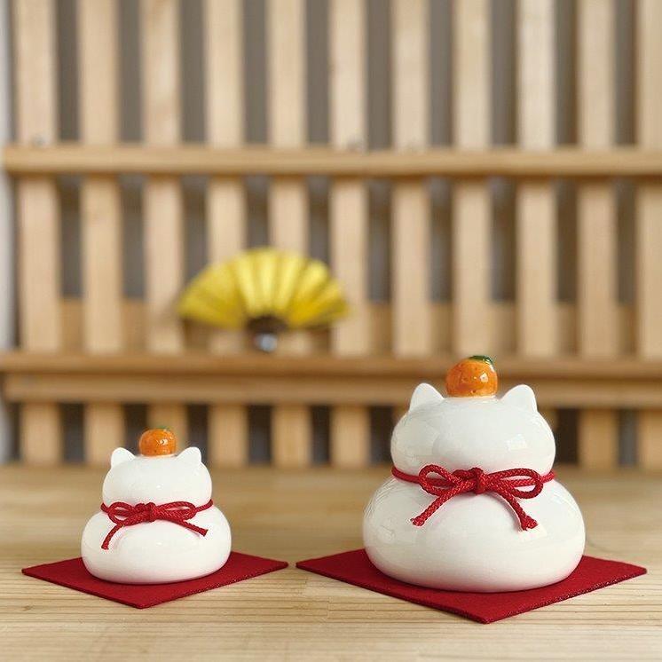DECOLE（デコレ） 陶器の猫鏡餅 Sサイズ : CHEER-FUL* - 通販 - Yahoo