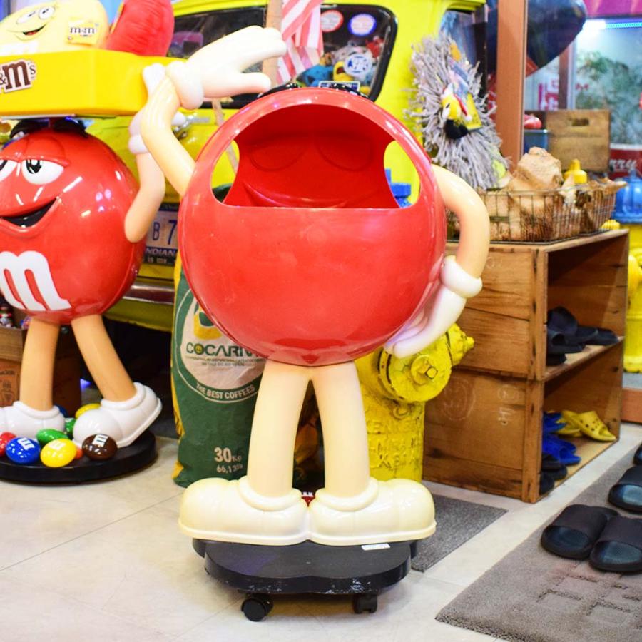 m&m's エムアンドエムズ ディスプレイ [レッド] / キャスター付き