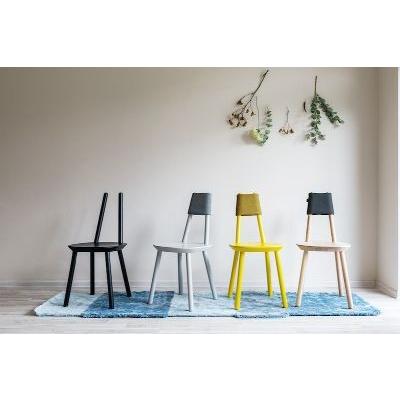 メーカー直送) EMKO ナイーブチェア グレー 天然木 おしゃれ 椅子