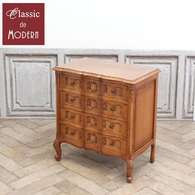 フランス アンティーク 家具 チェスト 引き出し 収納 猫脚 オーク 1930