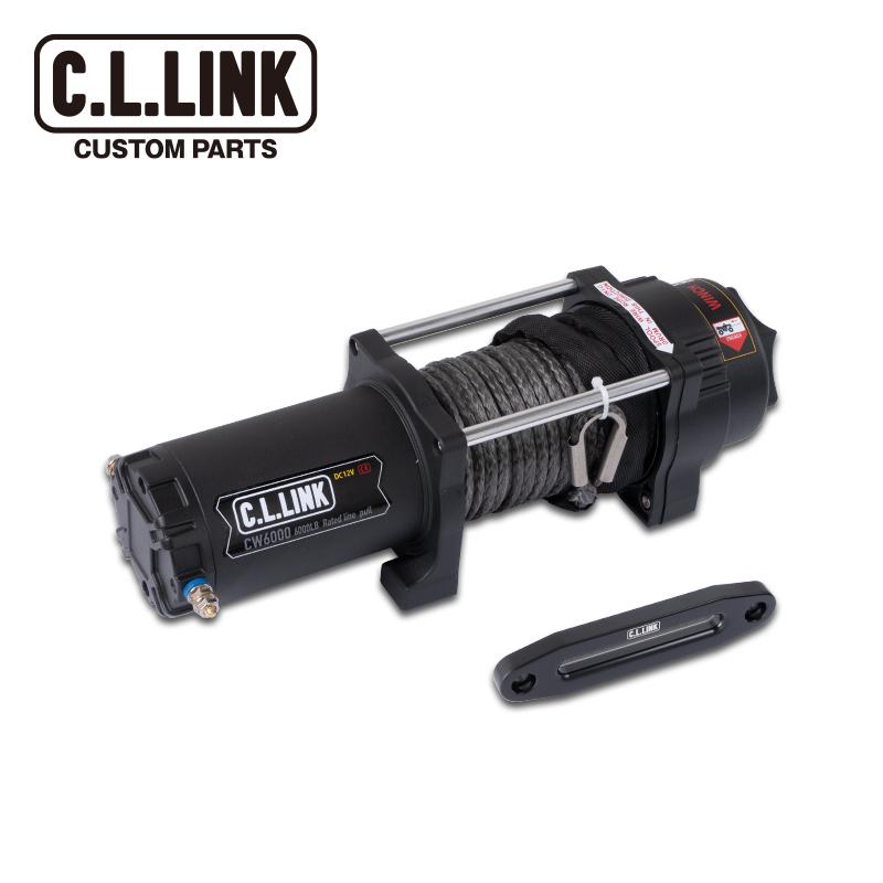 C.L.LINK（シーエルリンク） 保証付 電動ウインチ 6000lbs ファイバー
