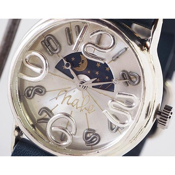 手作り腕時計 ハンドメイド 渡辺工房 On Time SUN&MOON シルバー