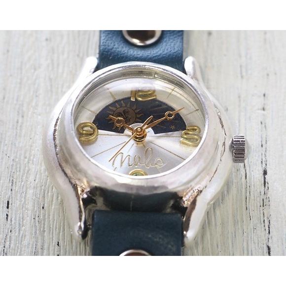 手作り腕時計 ハンドメイド 渡辺工房 レディースシルバー 真鍮数字
