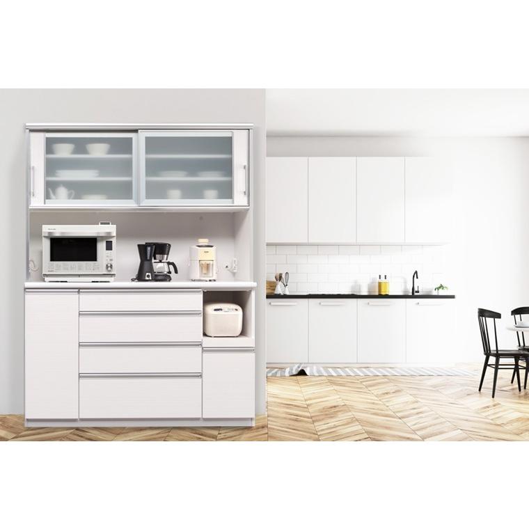 オープンボード 幅150cm 食器棚 モイス キッチン収納 ダイニングボード