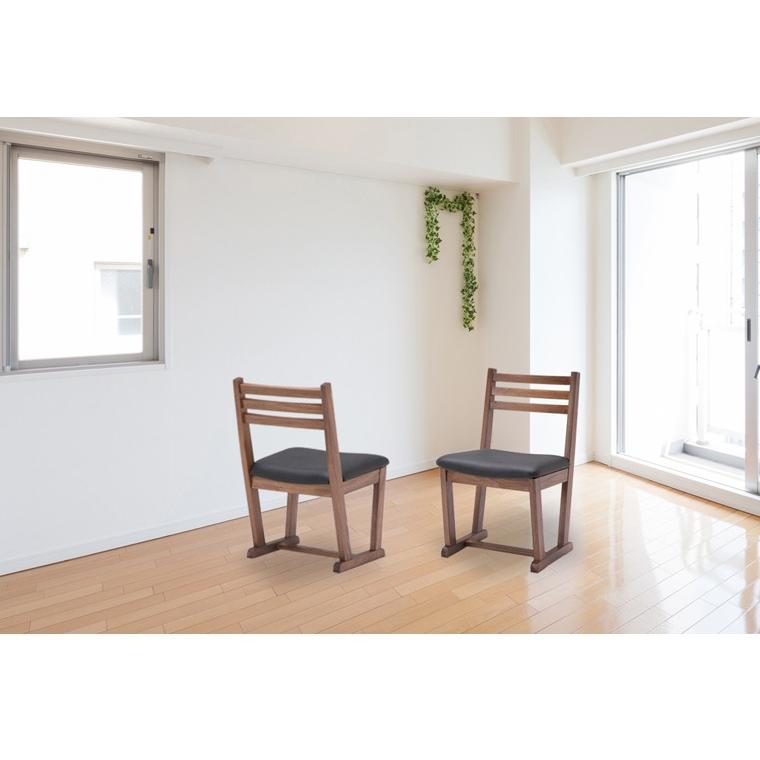 ダイニングチェア 1脚 おしゃれ 大川家具 椅子 木製 いす レザー 革