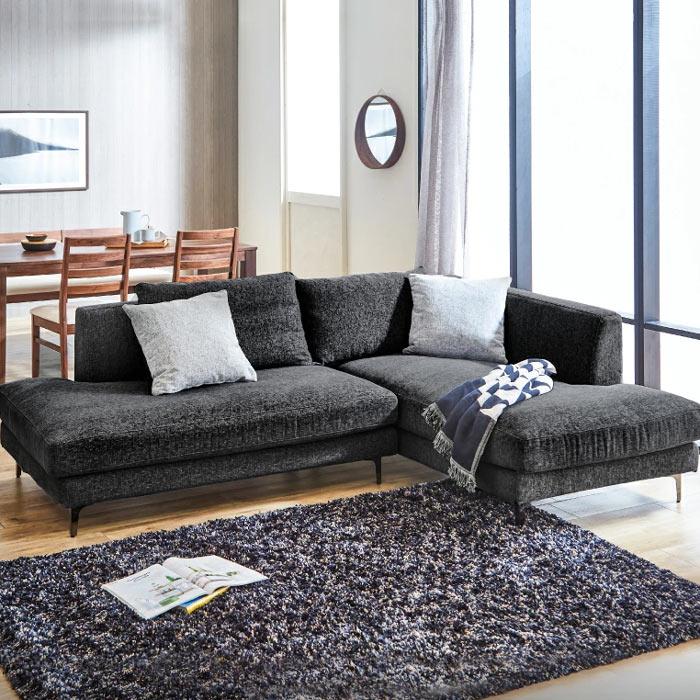 カウチソファ （2P＋カウチ）幅234cm フルカバーリング コーナーソファ