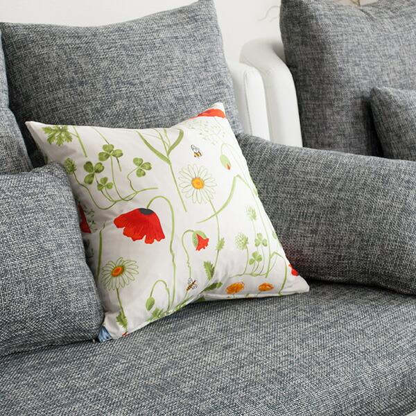 CREWS クッションカバー 43×43 北欧生地 シナマーク Kinnamark ソマー