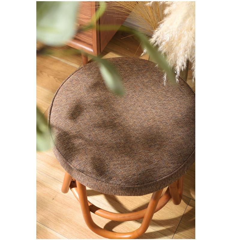 スツール 回転 丸 ラタンチェア おしゃれ ラウンド 回転式チェア 藤 円