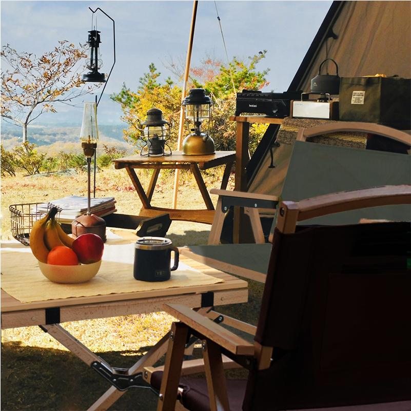 Curiace ローチェア 折りたたみ椅子 キャンプチェア 木製 キャンプ