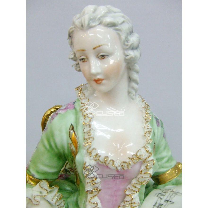 陶器人形 TYCHE社 磁器人形(ポンパドール夫人) 西洋陶器 インテリア