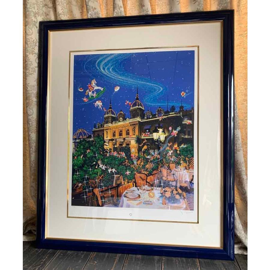 絵画 ヒロ、ヤマガタ モンテカルロの夜 版画 シルクスクリーン 保証書