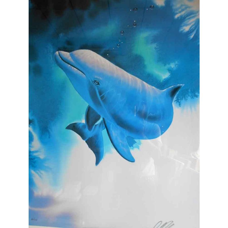 版画 クリスチャン・リース・ラッセン／ドルフィン 絵画 全国送料無料