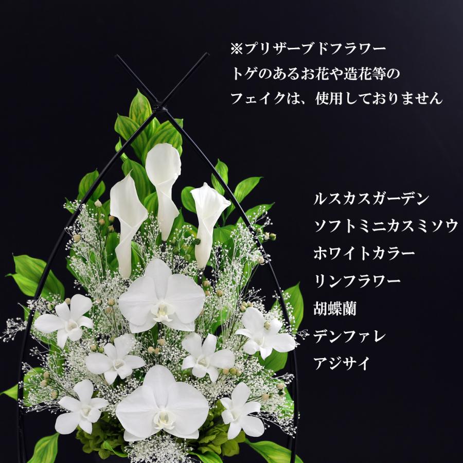 アートフォーシーズン プリザーブドフラワー 仏花 胡蝶蘭 カラー