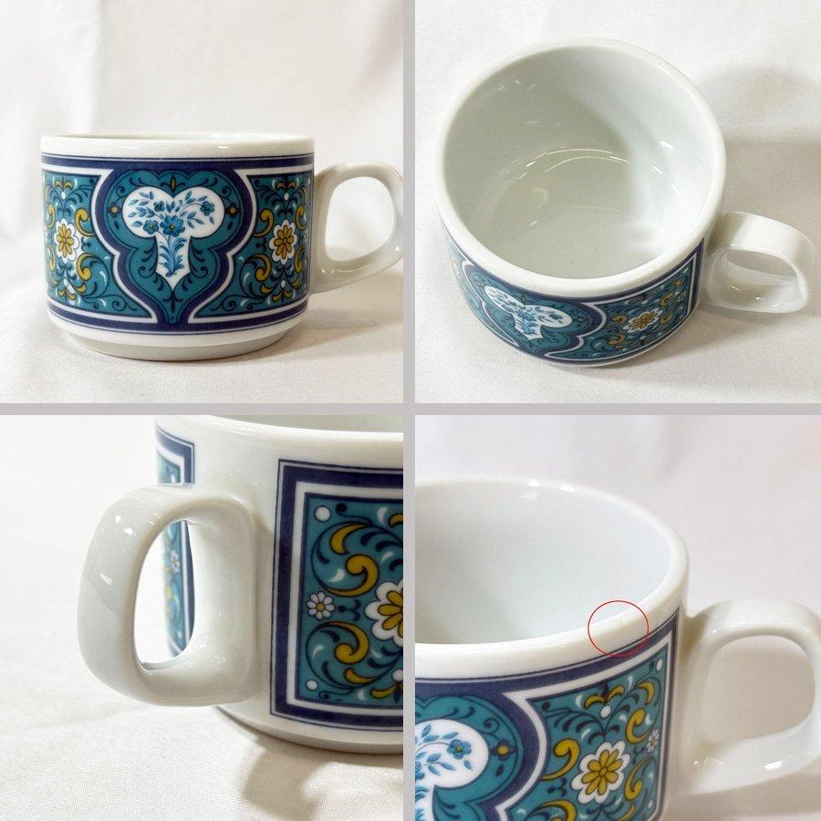 ノリタケ 日本陶器会社 カップ＆ソーサー 6客セット ターコイズブルー