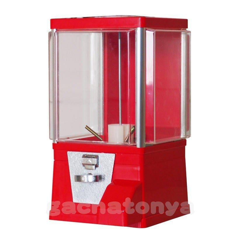 あミューズ カプセルトイ自販機 セット商品 本体ガチャコップ赤 48mm