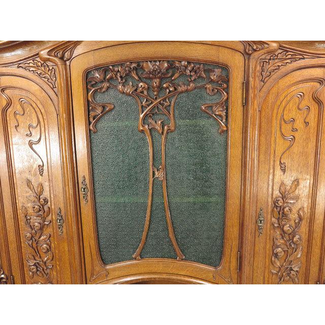 キャビネット 装飾性の高い アールヌーボー 繊細で華やかなデザイン