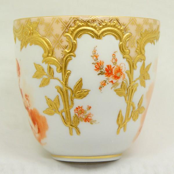 KPM ベルリン王立磁器製陶所 金彩カップ＆ソーサー : アンティーク慈光
