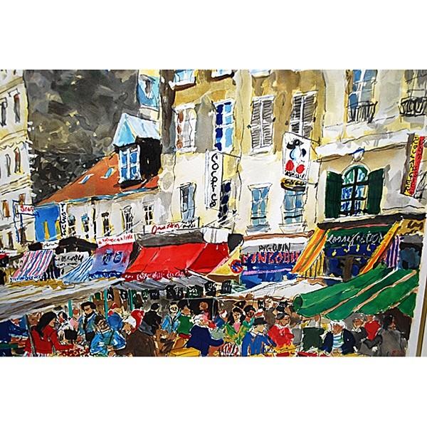 児玉 幸雄 「ムフタール通り」リトグラフ : アンティーク慈光 - 通販