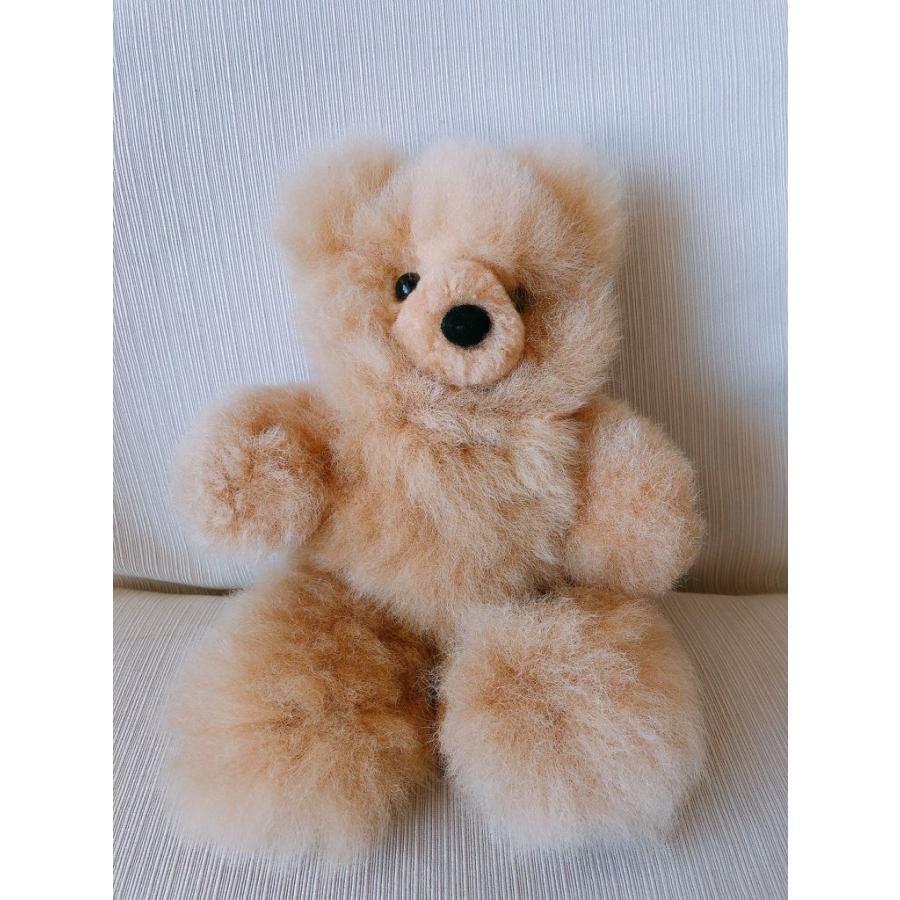 100％ベビーアルパカ毛 ぬいぐるみ (ベージュ) 送料無料 : アンデス