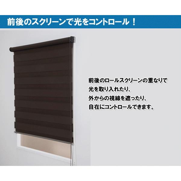 調光ロールスクリーン ゼブライト 幅40cm×高さ110cm 規格サイズ ロール