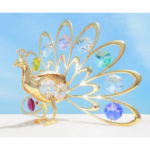 送料無料】【おまけ付】開運 孔雀 置物1誕生日プレゼント 男性 女性