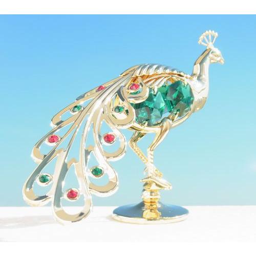 送料無料】【おまけ付】見返り 孔雀 置物 1 誕生日プレゼント 男性