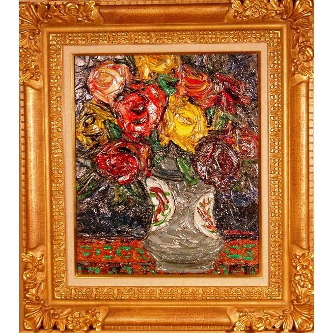 ◇即決◇ 北川金治「薔薇」 油彩8号 : ピクチャーショップ - 通販