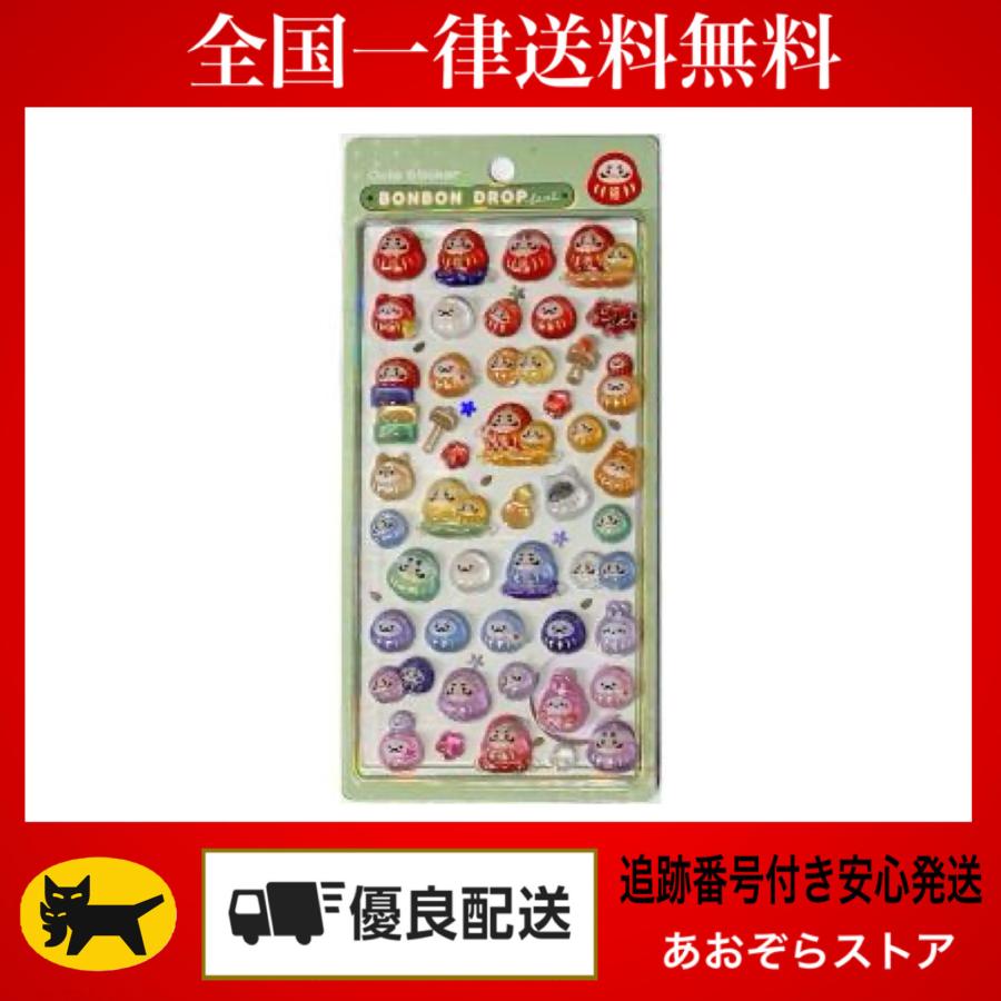 Q-LiA（クーリア） 正規品 ボンボンドロップシール 和柄 シール だるま