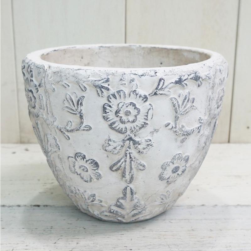 植木鉢 おしゃれ アンティーク 陶器鉢 ダイナスティポットS＜ 外径15cm