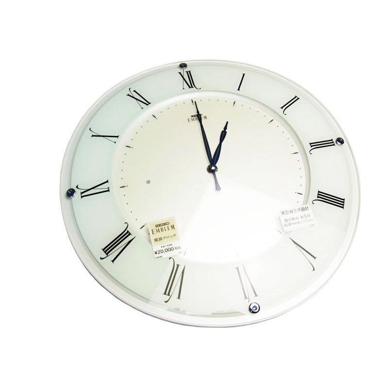 エンブレム 壁掛け時計 セイコー 電波 電波時計 掛時計 クロック SEIKO