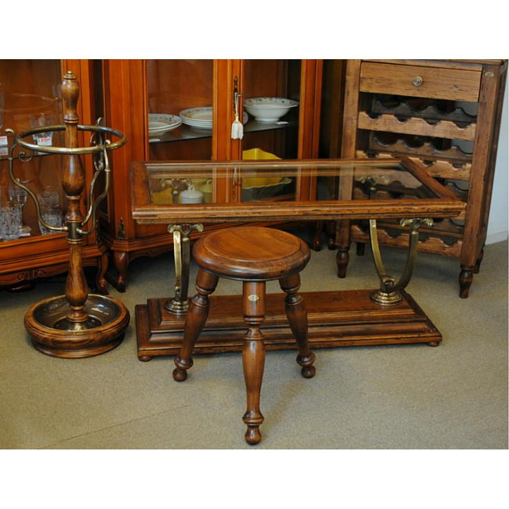 椅子 スツール 木製 イタリア製 丸椅子 おしゃれ アンティーク風家具