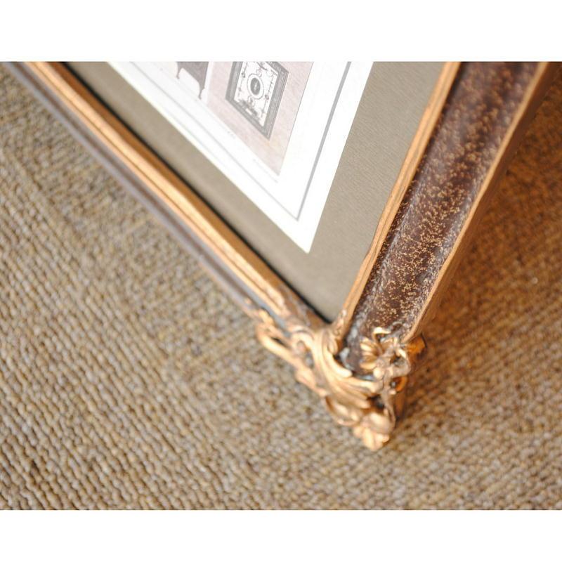 壁飾り 絵画 オシャレ 長方形 インテリア額 イタリア調 コンソール