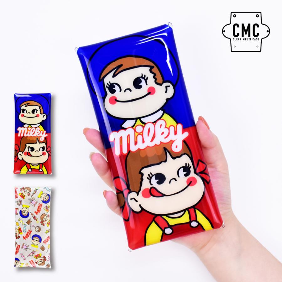 不二家（FUJIYA） ペコちゃん クリアマルチケース Lサイズ ペンケース