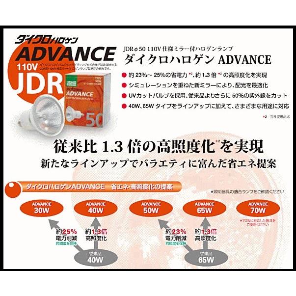 USHIO ダイクロハロゲン JDR110V30WLW/KUV-H 10個入 (JDR110V30WLWKUVH