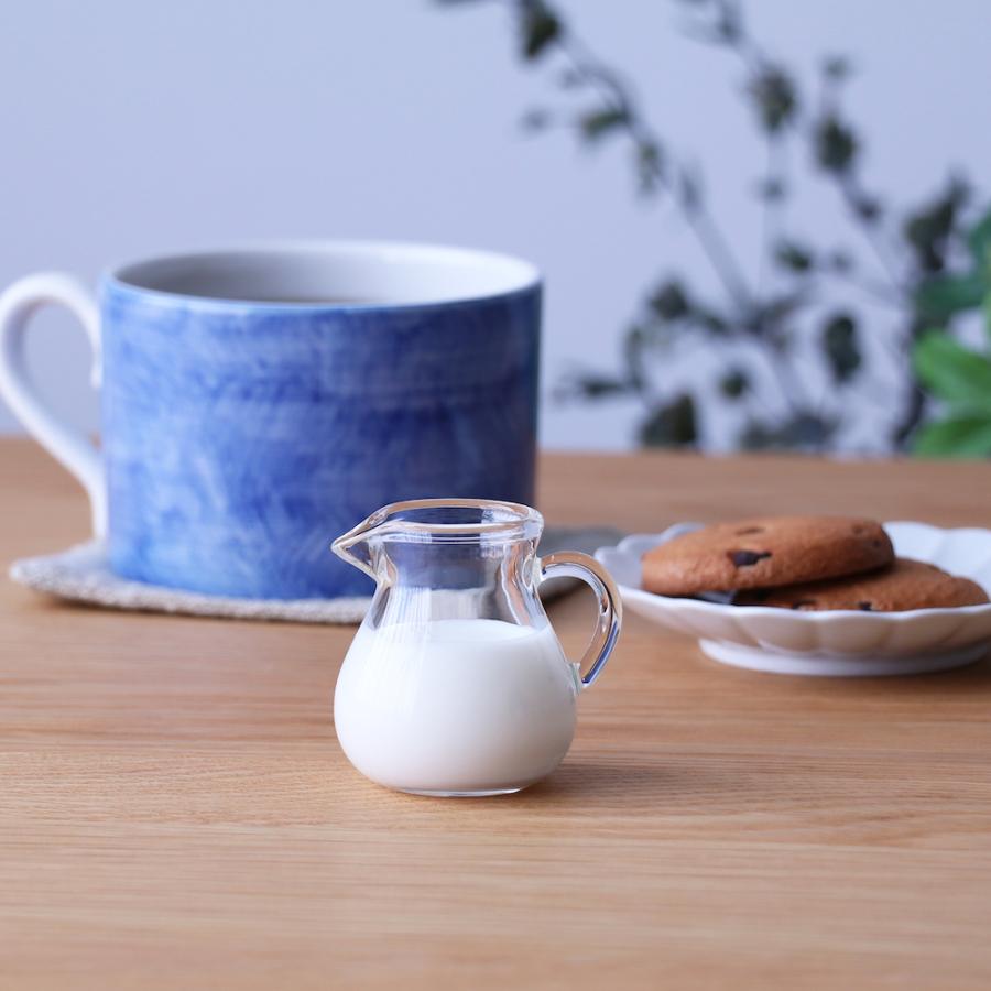 ADERIA ミルクピッチャー 40ml 6個入 耐熱ガラス製 つぼS アデリア