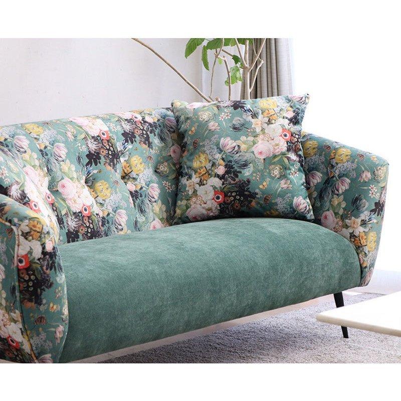 東馬（Tohma） ソファー 2人掛 ラブソファー 花柄 人気 クッション