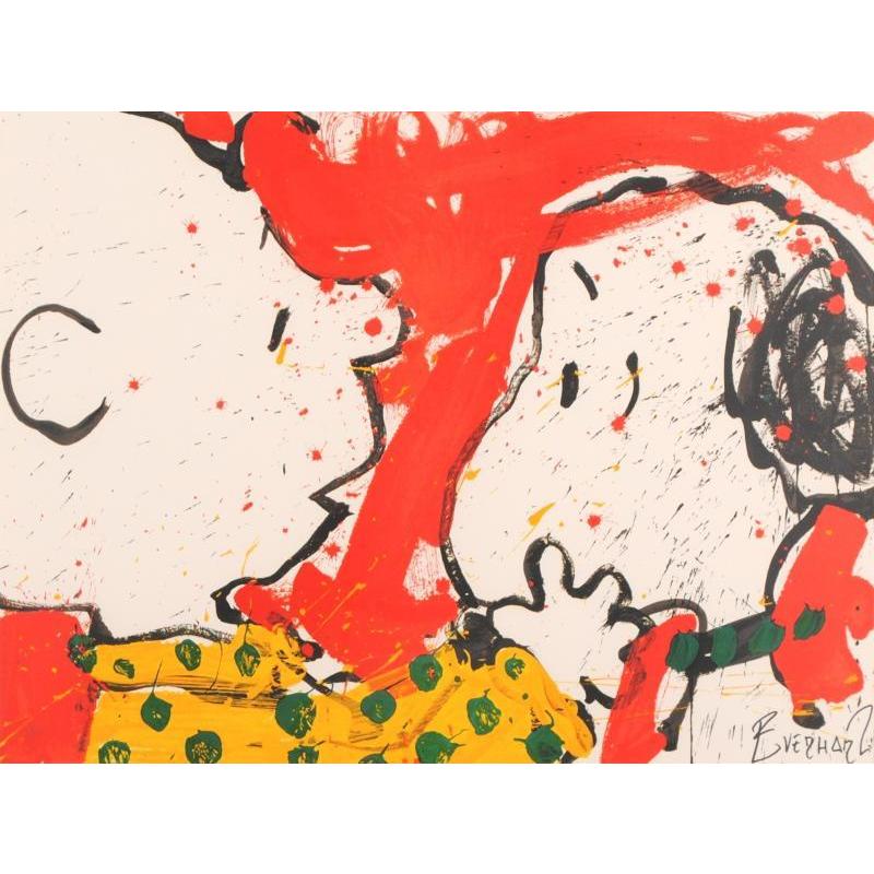 スヌーピー 絵画 チャーリー・ブラウン ポップアート 版画 リトグラフ