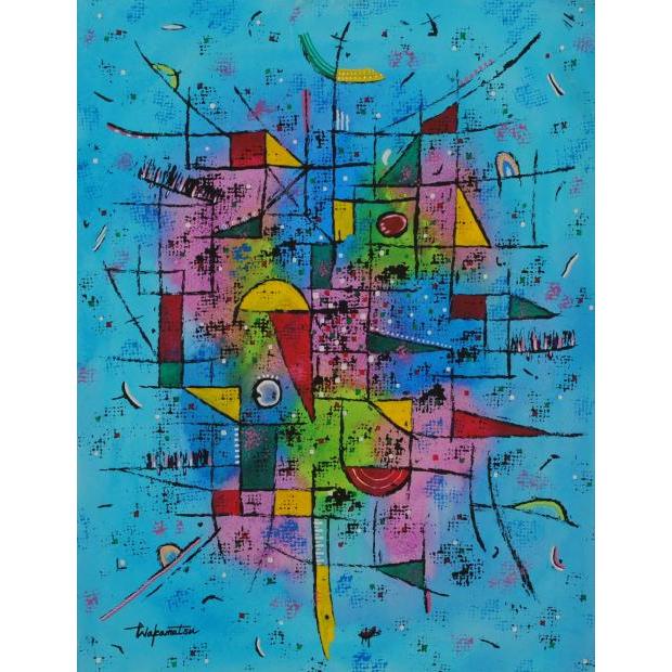 若松愛子 Works 6-1 抽象画 絵画 水彩画 インテリア プレゼント