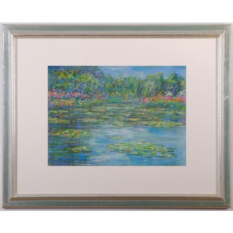 モネ 睡蓮 花 絵画 風景画 パステル画 フランス ジヴェルニー 石井清