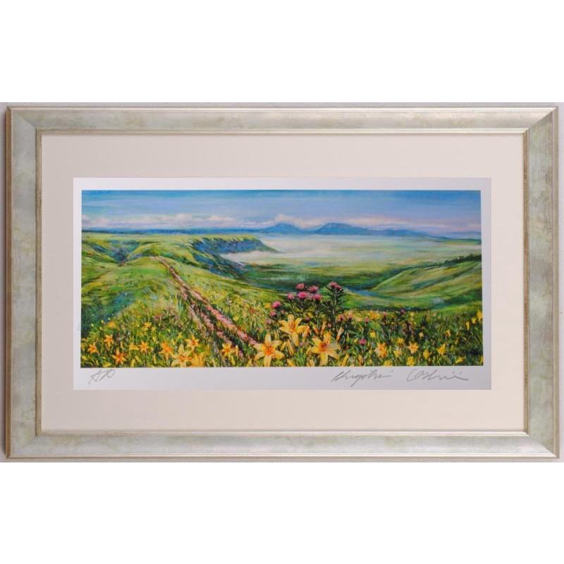 石井清「夜明け」富士山 ジクレーサイン入り28/200