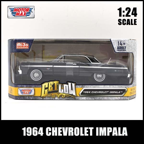 1/24 箱入り ミニカー 1964 CHEVROLET IMPALA ブラック 1964年