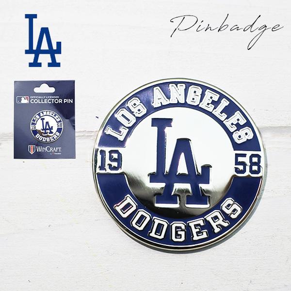 ドジャース ピンバッジ ピンズ PINS ハットピン ピンバッチ シルバー