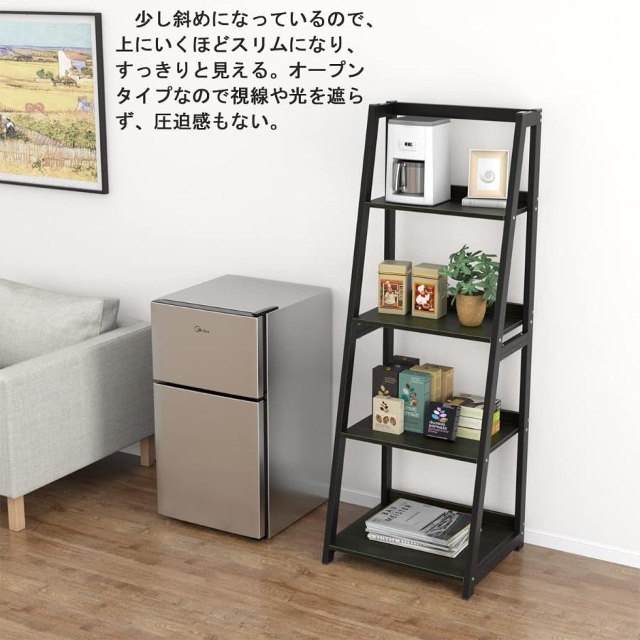オープンシェルフ 幅50 4段収納棚 DEWEL オープンラック シェルフ