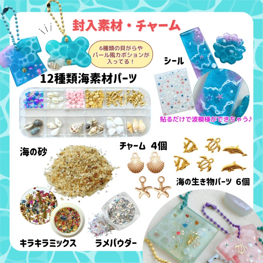 レジンセット】【送料無料】 海塗り セット キット UVレジン 手芸