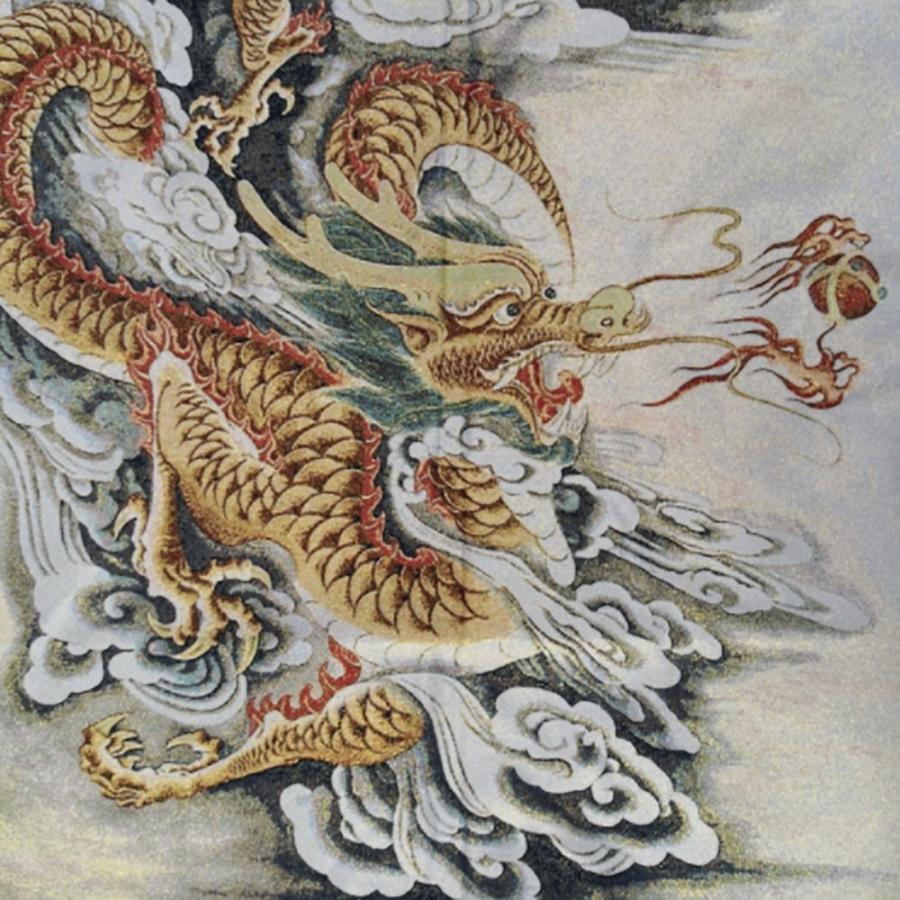 風水 龍 ドラゴン 刺繍 赤龍 青龍 タペストリー 竜 絵 玄関 龍の飾り