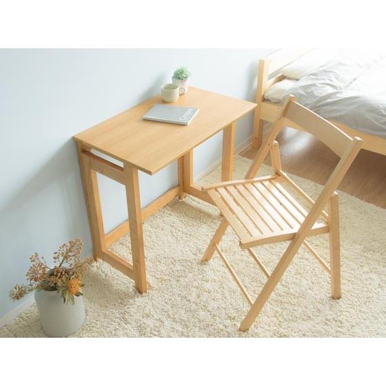 パソコンデスク デスク 机 おしゃれ 木製 コンパクト 70cm 省スペース